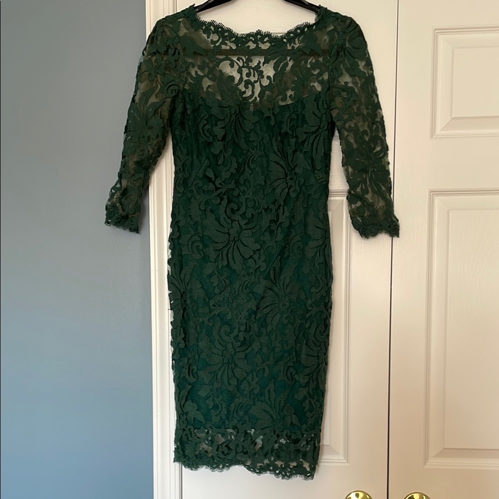 Elegant Green Lace Dress